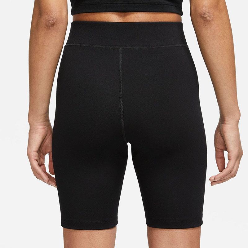 Nike Logo Print Solid Color Breathable Mid-Rise Compression Shorts Women Bottoms Black DV7798-010