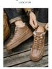 Men's Winter Fleece-Lined Martin Work Boots - Trendy, Versatile, Warm, Thickened Casual Short Boots