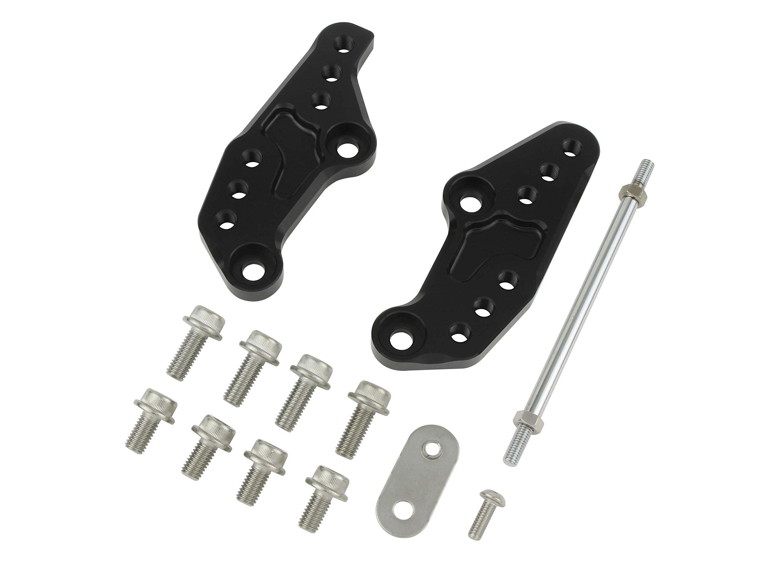 

Аксессуары для мотоциклов POSH FAITH Plate Black Step-up YZF-R25/A (2015-2020) 066072-06 чёрный