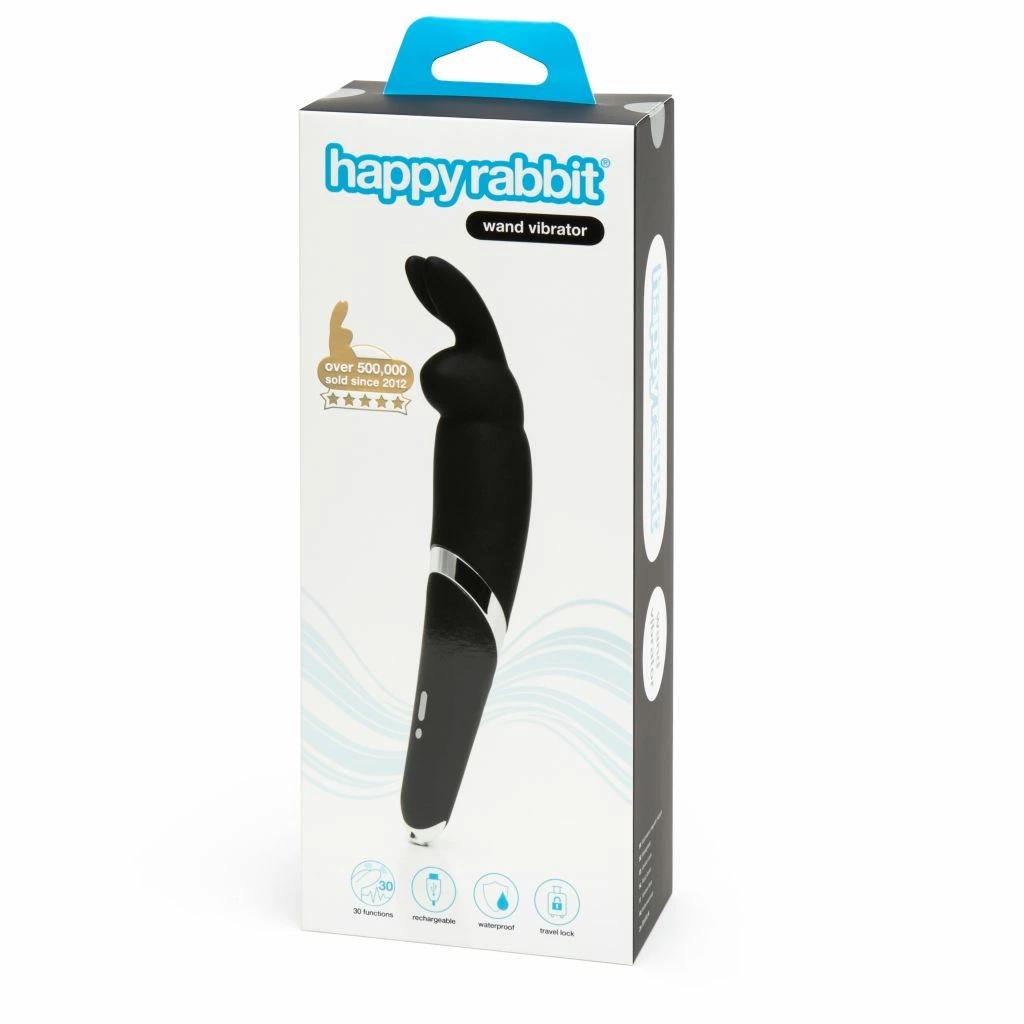 Vibrator - Happy Rabbit Wand Vibrator Black
