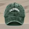 Fashion Letter Print MenS Washed Cap Casual MenS Baseball Cap Distressed MenS Hat Adjustable Ideal for Gifting DesignDr