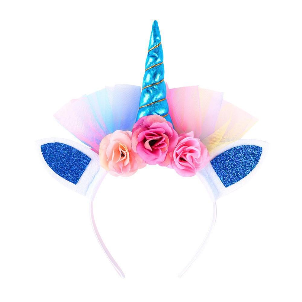 Unicorn princess accessories set, linking crown necklaces, headbands, girls' princess dress accessories, cross-border foreign trade