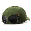 Children Parentchild Cap Glasses Pilot Hiphop Personality Fashion Sunshade Baseball Cap Eye Protection Hat