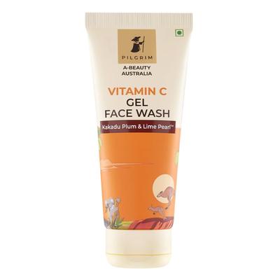 Pilgrim Australian Vitamin C Gel Face Wash 100 Ml for Radiant Glowing Skin Kakadu Plum Lime Pearl
