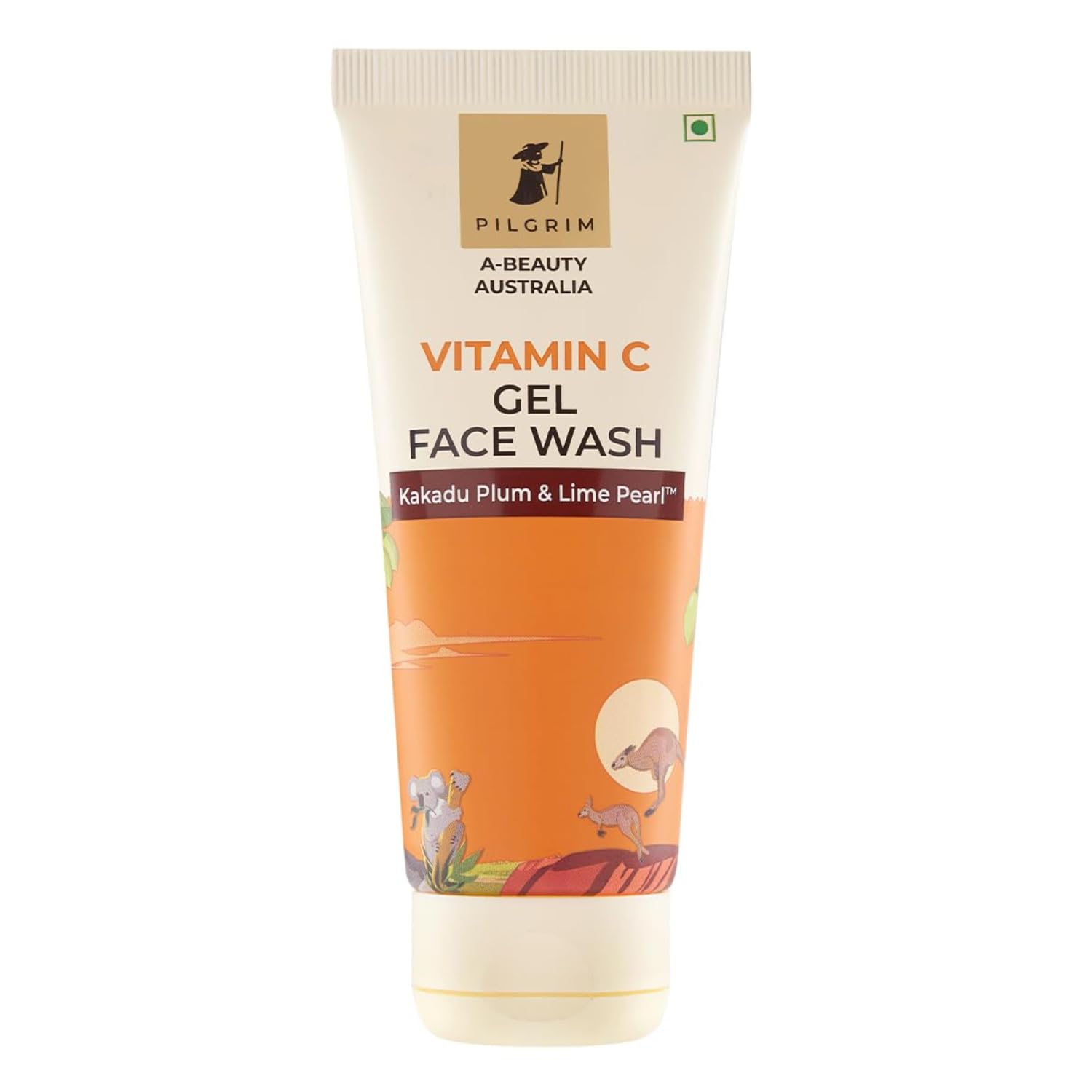 Pilgrim Australian Vitamin C Gel Face Wash 100 ml for Radiant Glowing Skin Kakadu Plum Lime Pearl
