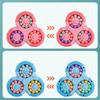 Six-sided Rotation Finger Bean Intelligence Gyro Antistress Fingertip Cube Learning Educational Magic Disk For Kids