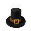 Elegant Magician Hat with Buckle  Hat for Dinner Outdoor Casual Wear