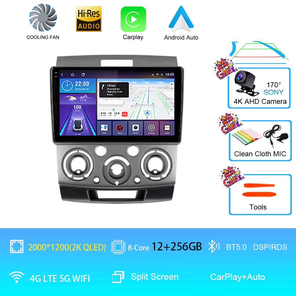 Car Radio 9" Android 14 For Ford Everest Ranger Mazda BT50 BT-50 2006 2007 - 2010 Stereo GPS Navigation Multimedia Video Player