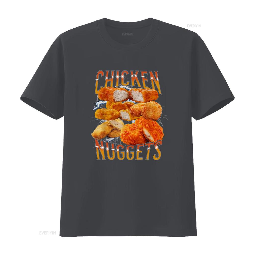 NEW LIMITED Chicken Nugget Funny Design Idea Premium T Shirt S 3XL vintage Washed Unisex graphic fashion streetwear Slightly