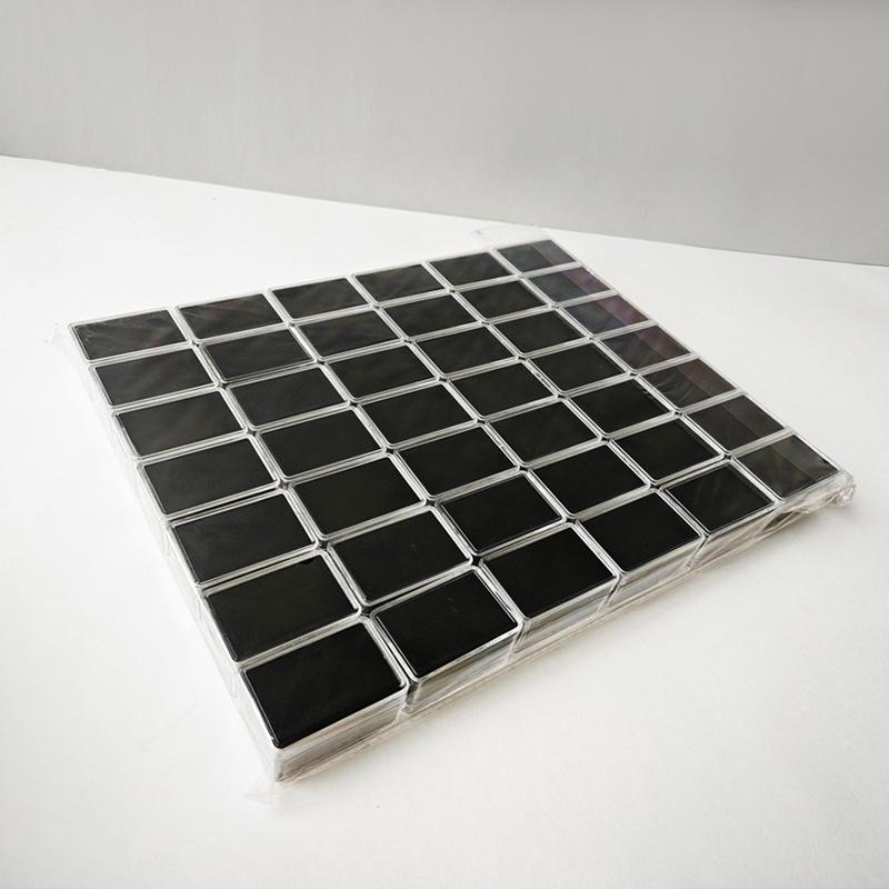 Caixa Quadrada Transparente para Diamantes Soltos e Pedras Preciosas Coloridas - Exibição, Armazenamento, Coleção