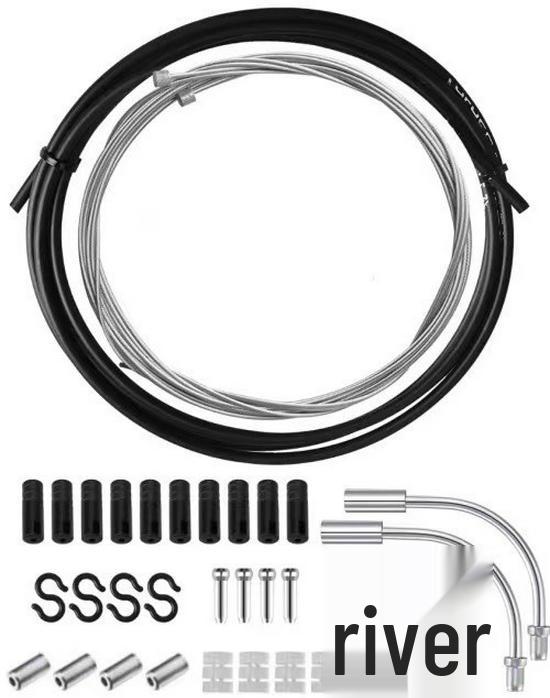 Sada brzdových a radiacich laniek pre horský bicykel