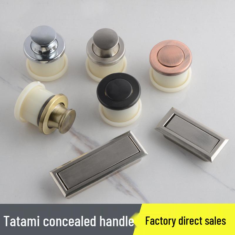 Japanese Tatami Modern Invisible Drawer with Built-in Rotary Handle