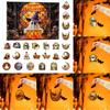 Halloween Ghost Countdown Calendar With 24 Acrylic Hanging Ornaments For Party Decor And Gift