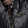 Classic 1930s Style Natural Goatskin Men's Leather Jacket Soft Slim Fit Real Skin Bomber Coat Men Clothes Spring