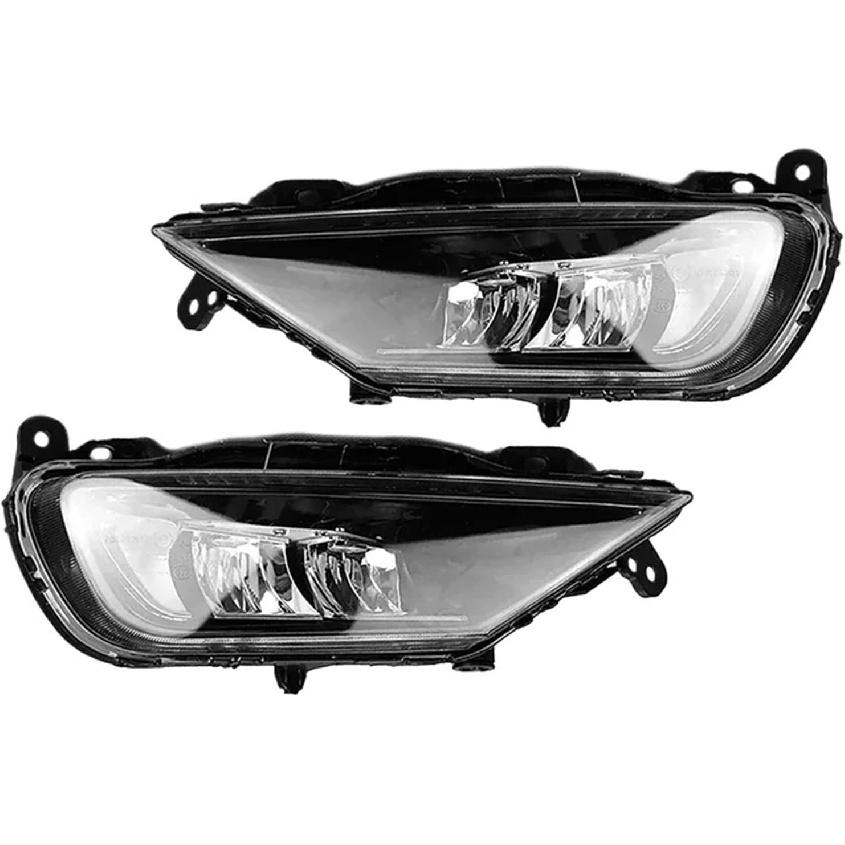 LED Fog Lamp Front Bumper Fog Light Lamp Assembly Compatible For Volvo XC60 XC90 S90 V90 2016-2021 31434666,31434667(Right)