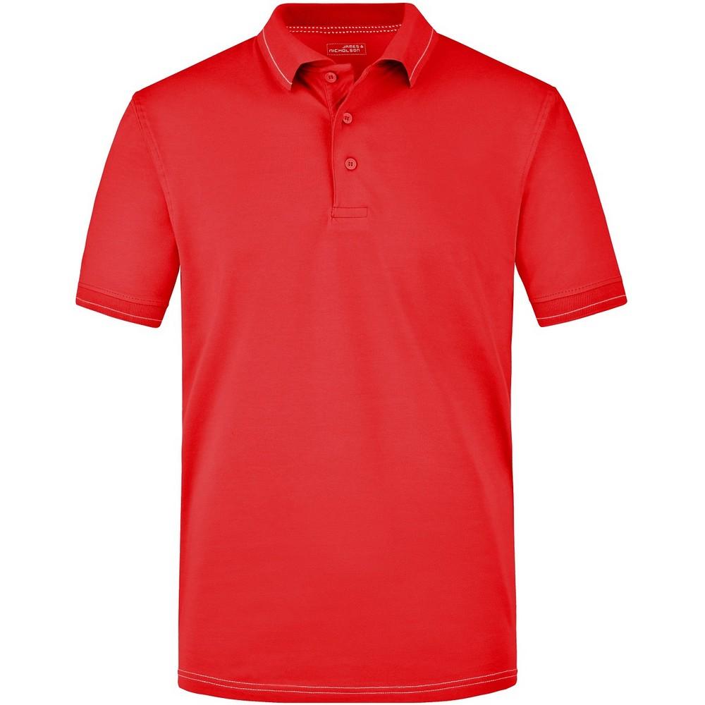 James and Nicholson Mens Elasticated Polo Shirt