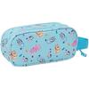 Trousse Double 3D - SAFTA - Bleu - Spacieuse - Légère - Durable