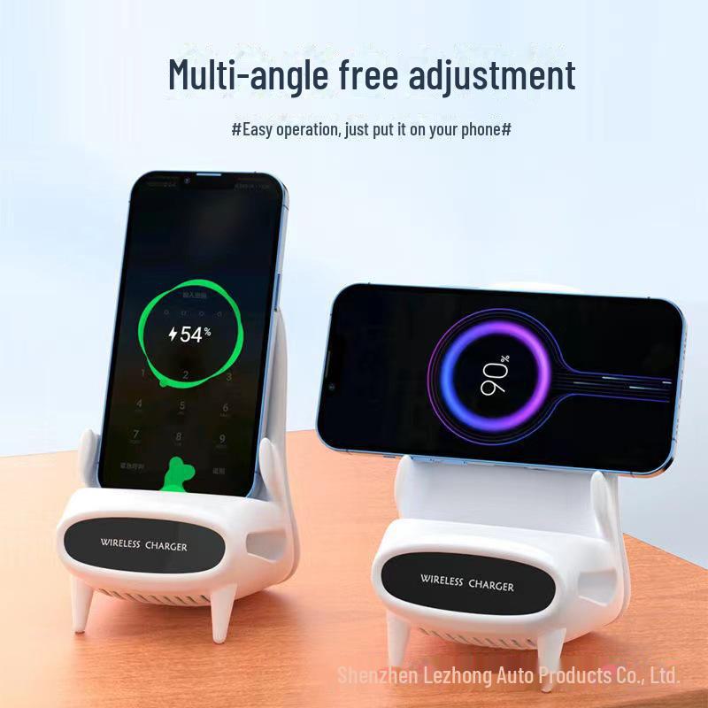 Universal Wireless Charger & Desktop Stand for Phones and Tablets
