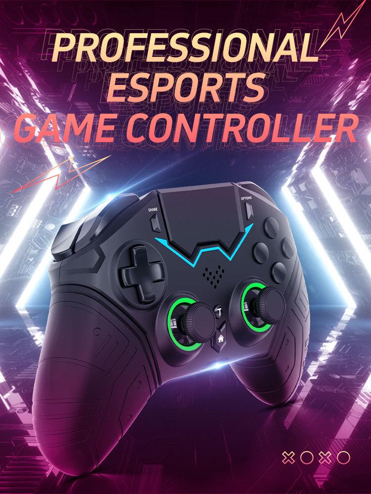 Silicone Grip RGB Six-Axis Somatosensory Touch Controller for PS4 & Mobile