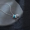 Turquoise Balloon Puppy Necklace Female Niche Light Luxury High Sense Dopamine Cute Collarbone Chain