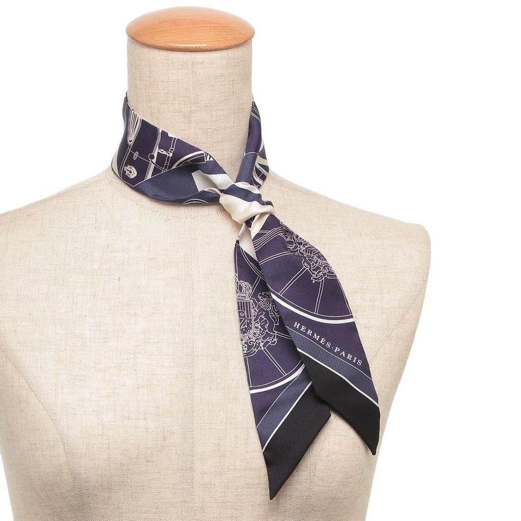 Halsduk Bandana Twilly Flerfärgad Marinblå H063932 S 19 [Hermes] Dam [Artikel]