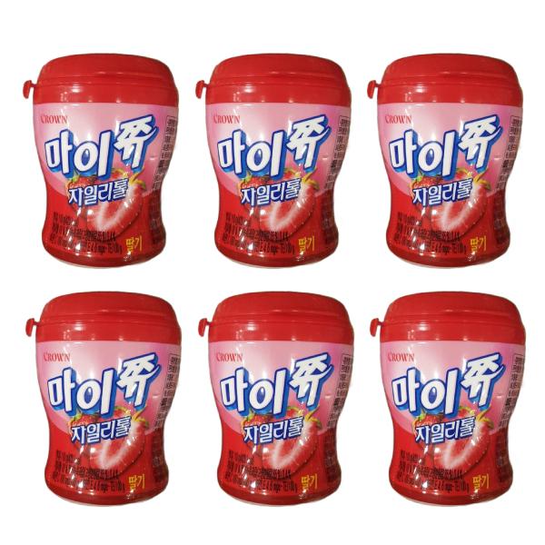 Crown MyChew Xylitol Strawberry 110g x 6p