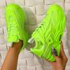 2025 Candy Color Mesh Pop Shoes Women's Thick Bottom Casual Sneakers Hundred Soft Bottom Breathable Running Shoes