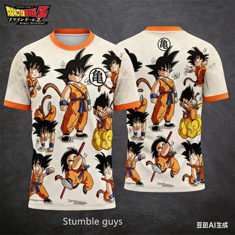 Dragon Ball T-shirt Boys Clothes Girls Men Sportswear T-Shirt Vegeta Women Super Saiyan Blue Anime XXS