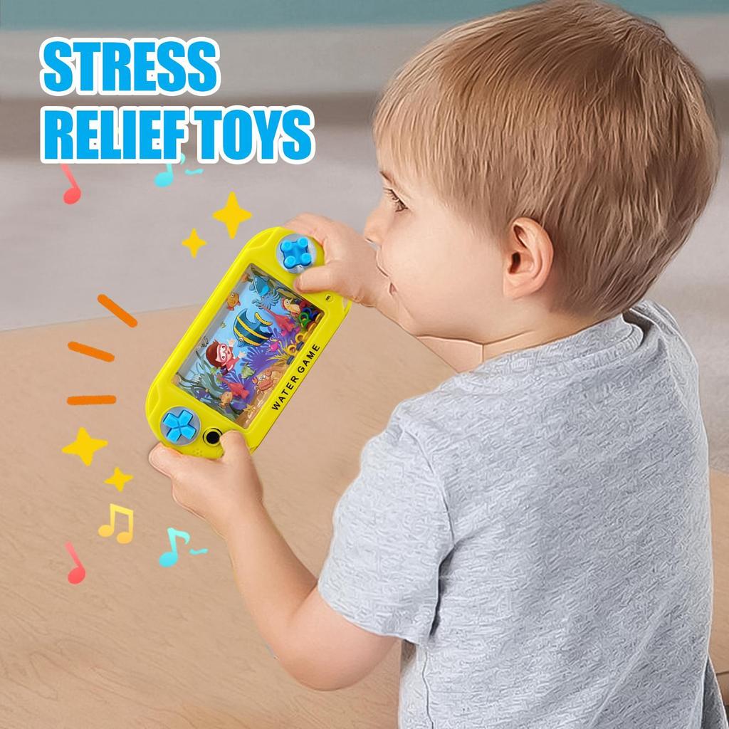 1pcs Stress relief toys Water Ring Game Nostalgic Throwing Ring Toy Handheld Water Games Toys Birthday for Kids (random shape