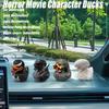 Jedinečná plastika kachen z pryskyřice, kachny postav z hororového filmu, kreativní a hravé dekorativní umění, ideální pro domácnost, kancelář, sběratelské předměty a dárky