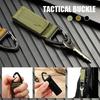 Outdoor Tactical Nylon Webbing Backpack Buckle Single-point Triangle Multifunctional Mountaineering Buckle D-ring Key Chain