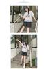 Summer Maternity Wide-Leg Denim Shorts - Casual Loose-Fit Low-Waist Jeans