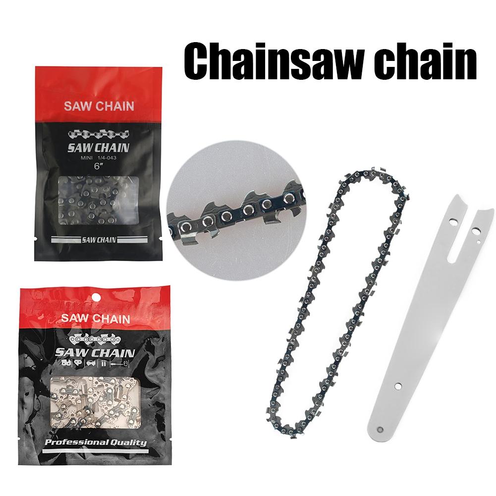 Versatile 6/8 Inch Metal Chainsaw Chains, Electric Saw and Wood Cutting Equipment Spare Parts