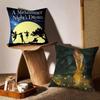 A M-Midsummer Nights Dream Pillow Case Sofa and Living Room Decorative Cushion Covers Dust-proof and Mite-proof Invisible Zipper