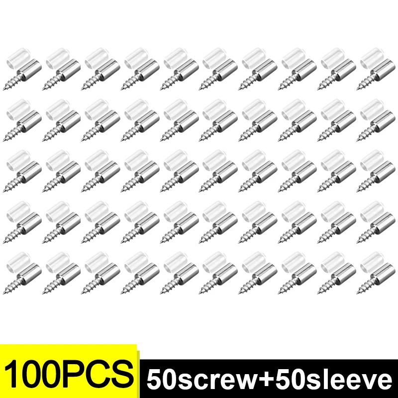 

10/200 шт. саморезы, держатели полок, кронштейны для полок шкафа, ламинированная опора с резиновой втулкой, противоскользящий гвоздь для перегородок 100PCS