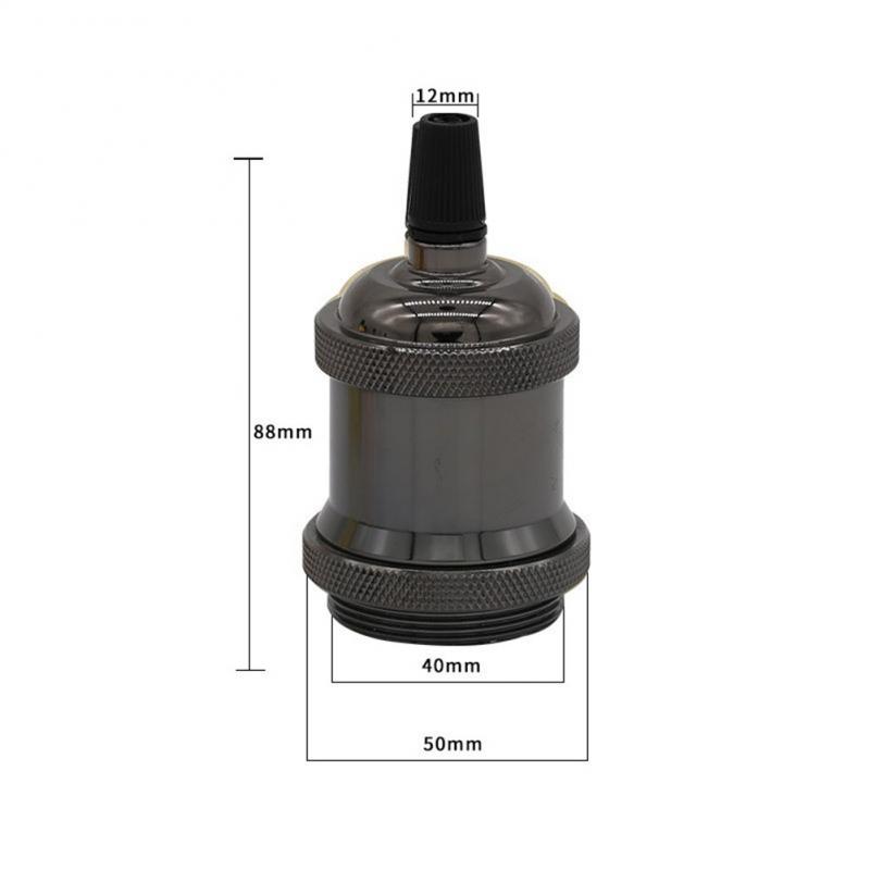 Pendant Lights Vintage Aluminum Edison Bulb Base Retro Industrial Pendant Fittings Lampholders Light Socket E27 Lamp Holder