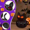 Halloween Cat Pumpkin Decor Desktop Art Piece Practical Night Light for Party Gifts Anniversary Indoor Outdoor Festive Dorm