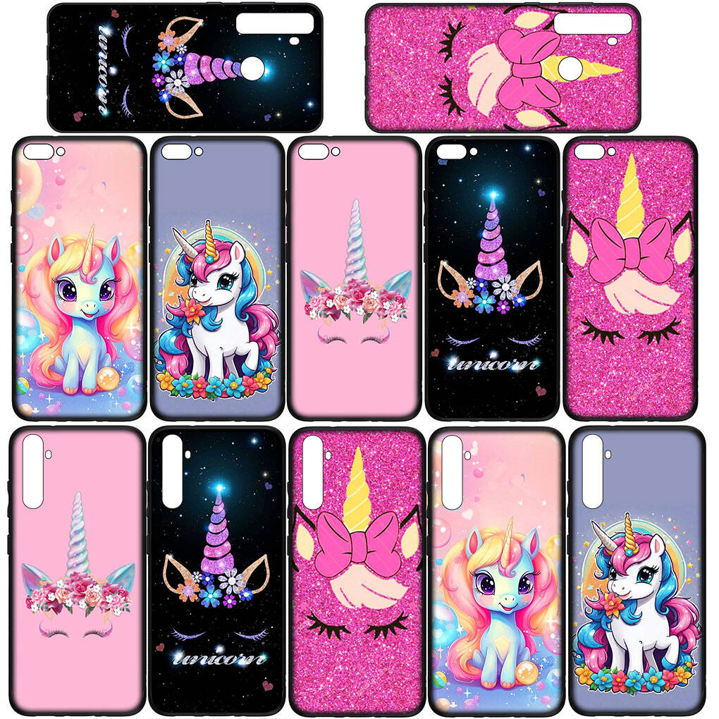 Cover for iPhone 17 16 15 Xiaomi Poco Redmi Note 14 13 12 11 Pro Max 9 16e Samsung Galaxy S25 S24 S23 OPPO Huawei Unicorn Horse Comics Phone Case