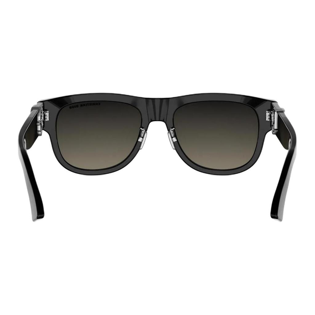 Dior Side Engraved Logo Irregular Shape Sunglasses Unisex Sunglasses Black DIOR-OBLIQUE-S4F-10A0
