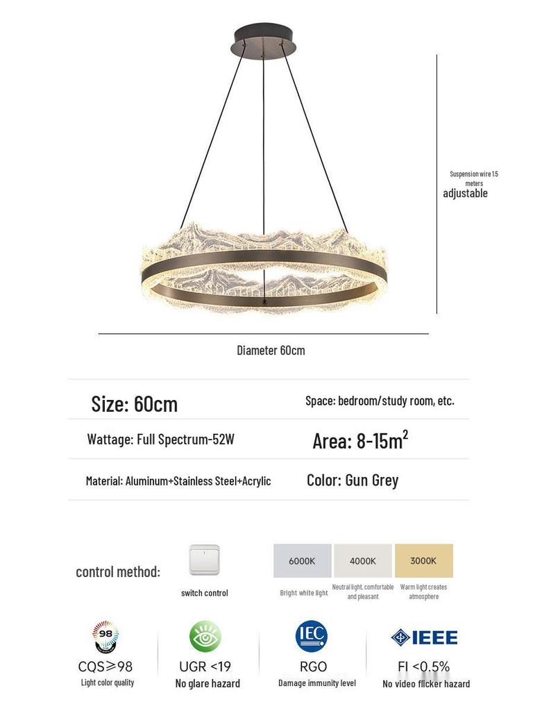 Italian Modern Luxury Chandelier for Living Room or Dining Hall