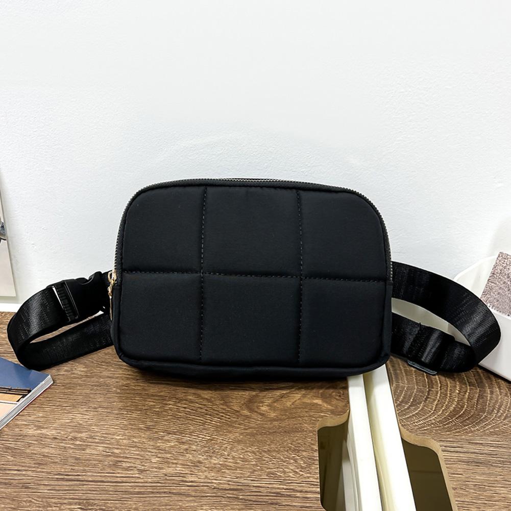 

Поясная сумка для женщин и мужчин, стеганая, объемная, нейлоновая, с регулируемым ремнем, наплечная сумка, сумка-бананка для тренировок, путешествий, походов