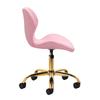 Cosmetic Stool Qs-06G Gold Pink