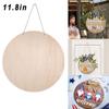Christmas Scrapbooking with Hole Wedding Decor Ornament Blank Plaque Wood Circles Round Wood Pieces