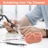 Cleaning Ball Soldering Iron Desoldering Mesh Filter Cleaning Nozzle Tip Copper Wire Cleaner Ball Metal Dross Box Clean Ball