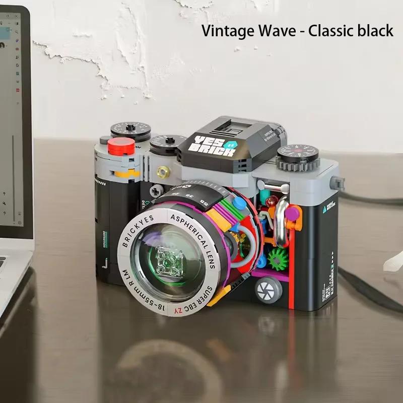 

Новый ретро-камера, строительный набор, модель, строительные блоки, коллекционный подарок, строительный набор для взрослых и подростков, подарок