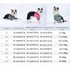 Dog Outfit Four Legged Pet Dog Jumpsuit Striped Warm Pet Sweatshirt Windproof Thickened Dog Clothing Pet Supplies