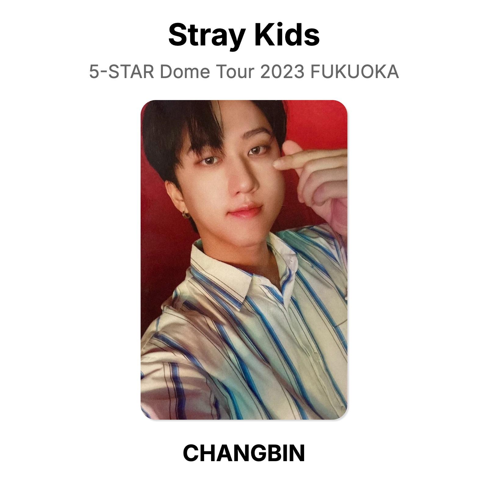 Stray Kids 5-STAR Dome Tour 2023 FUKUOKA Official Photocard CHANGBIN