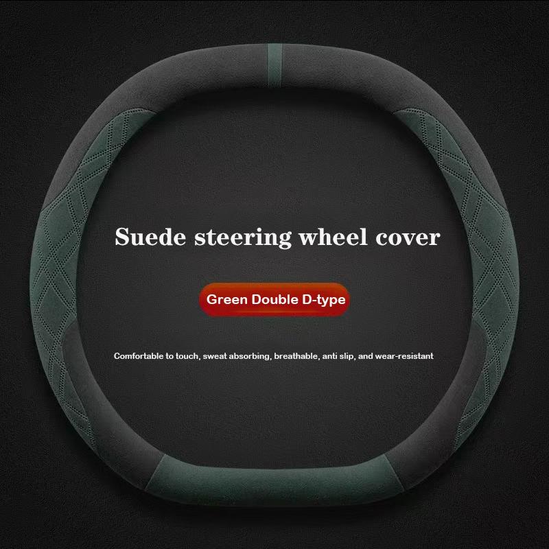 Suede Leather Car Steering Wheel Cover for Leapmotor C10 C16 2024 2025 Car-styling Auto Accessories