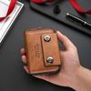 New Zipper Three Fold Wallet Multifunctional Men Card Holder Casual Male Coin Purse ID Card Holder Business Clutch Bag