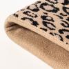 Winter outdoor knitted hat European and American fashion jacquard men's and women's brimless warm leopard print cold hat thickened ear protector wool